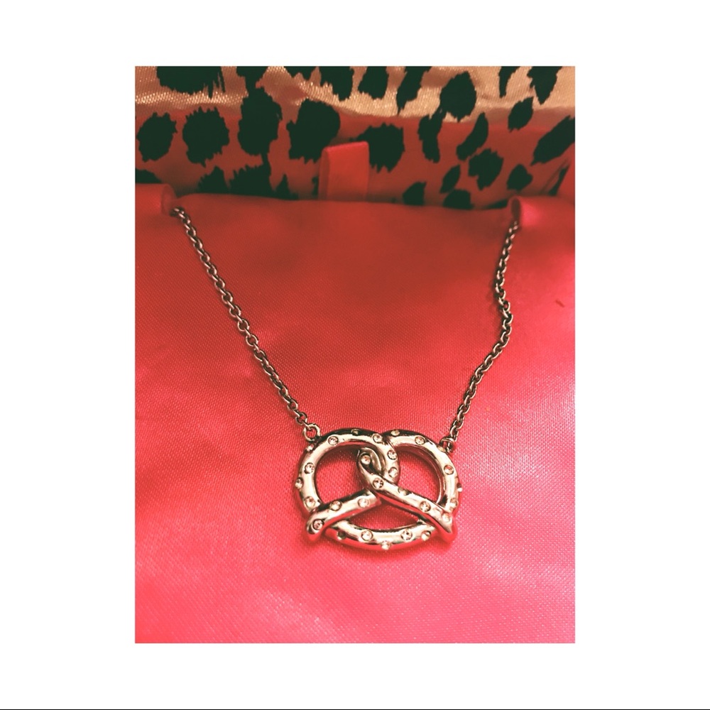 Silver Pretzel Necklace